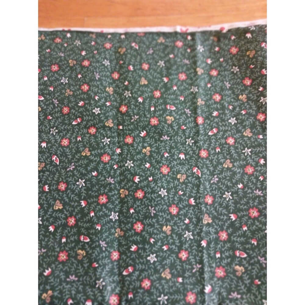 1 1/2 Yard 44"wide Green Cotton Kaufman Fabric